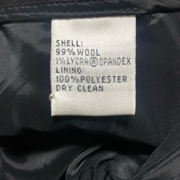 Talbots Wool wide leg black pants, size 8 - Picture 4 of 7